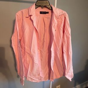 Pink Ralph Lauren Button-Up Shirt